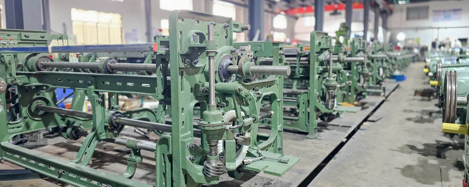 MG728 Medical Gauze Airjet Loom · Frame and shaft details